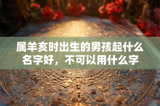 属羊亥时出生的男孩起什么名字好，不可以用什么字