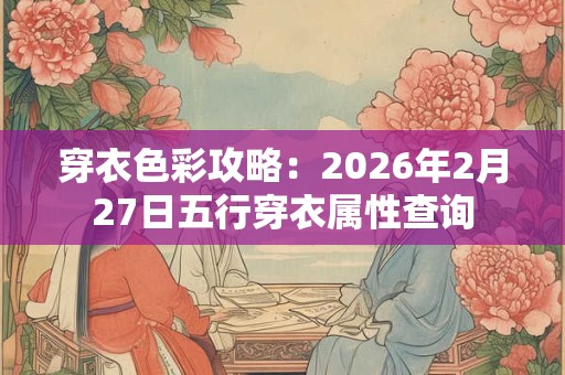 穿衣色彩攻略：2026年2月27日五行穿衣属性查询