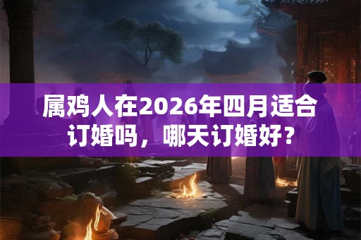属鸡人在2026年四月适合订婚吗，哪天订婚好？