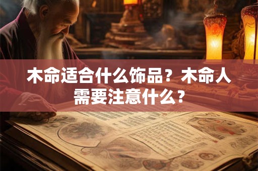 木命适合什么饰品？木命人需要注意什么？