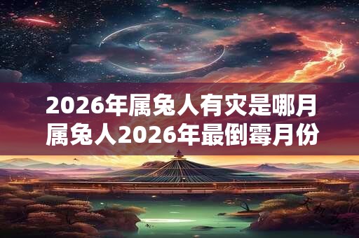 2026年属兔人有灾是哪月 属兔人2026年最倒霉月份