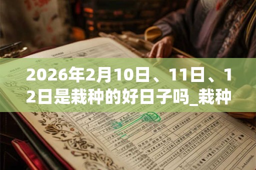 2026年2月10日、11日、12日是栽种的好日子吗_栽种可以吗