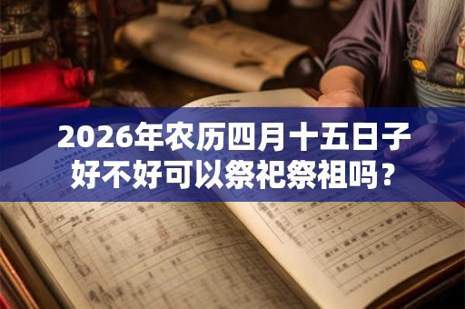 2026年农历四月十五日子好不好可以祭祀祭祖吗？
