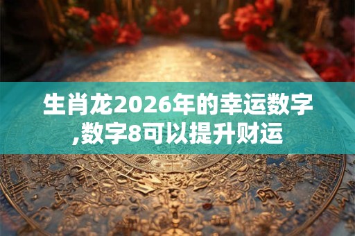生肖龙2026年的幸运数字,数字8可以提升财运