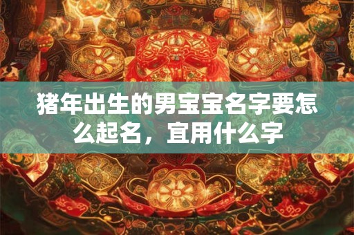 猪年出生的男宝宝名字要怎么起名，宜用什么字