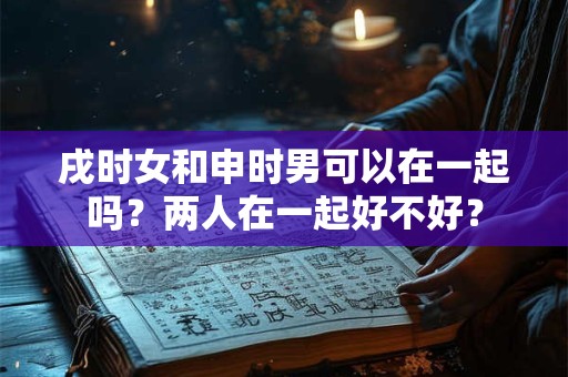 戌时女和申时男可以在一起吗？两人在一起好不好？