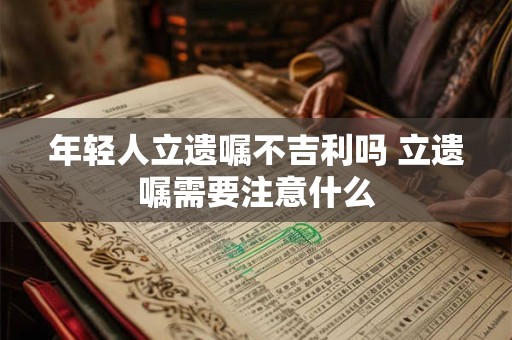 年轻人立遗嘱不吉利吗 立遗嘱需要注意什么