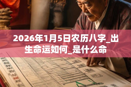 2026年1月5日农历八字_出生命运如何_是什么命