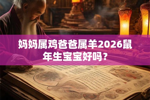 妈妈属鸡爸爸属羊2026鼠年生宝宝好吗？