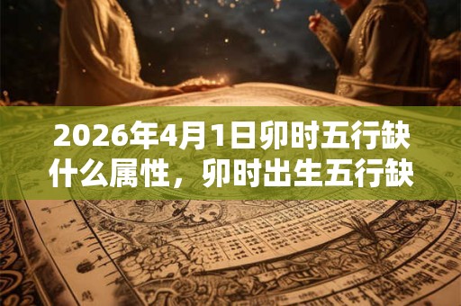 2026年4月1日卯时五行缺什么属性，卯时出生五行缺什么
