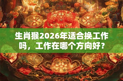 生肖猴2026年适合换工作吗，工作在哪个方向好？