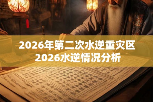 2026年第二次水逆重灾区 2026水逆情况分析