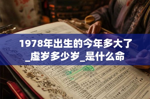 1978年出生的今年多大了_虚岁多少岁_是什么命