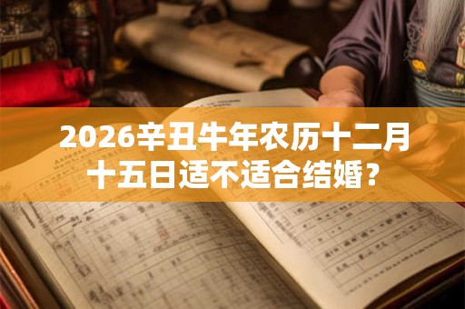 2026辛丑牛年农历十二月十五日适不适合结婚？