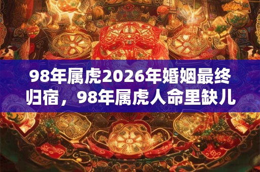 98年属虎2026年婚姻最终归宿，98年属虎人命里缺儿子