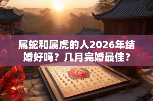 属蛇和属虎的人2026年结婚好吗？几月完婚最佳？