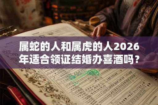 属蛇的人和属虎的人2026年适合领证结婚办喜酒吗？