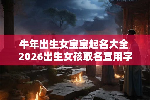 牛年出生女宝宝起名大全 2026出生女孩取名宜用字