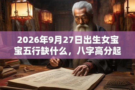 2026年9月27日出生女宝宝五行缺什么，八字高分起名字