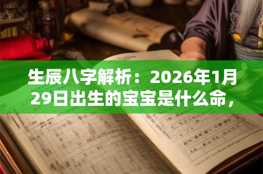 生辰八字解析：2026年1月29日出生的宝宝是什么命，五行缺什么