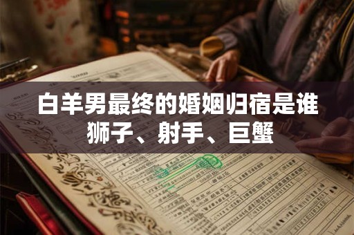 白羊男最终的婚姻归宿是谁 狮子、射手、巨蟹