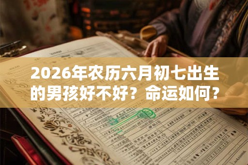 2026年农历六月初七出生的男孩好不好?命运如何? 2026年农历六月初七出生的男孩好不好?命运如何?