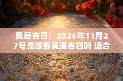 良辰吉日：2026年11月27号是嫁娶黄道吉日吗 适合出嫁吗