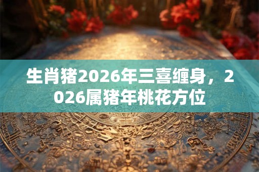生肖猪2026年三喜缠身，2026属猪年桃花方位