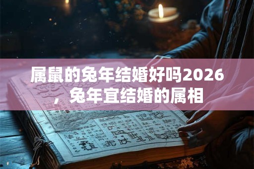 属鼠的兔年结婚好吗2026，兔年宜结婚的属相