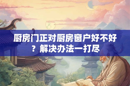 厨房门正对厨房窗户好不好？解决办法一打尽