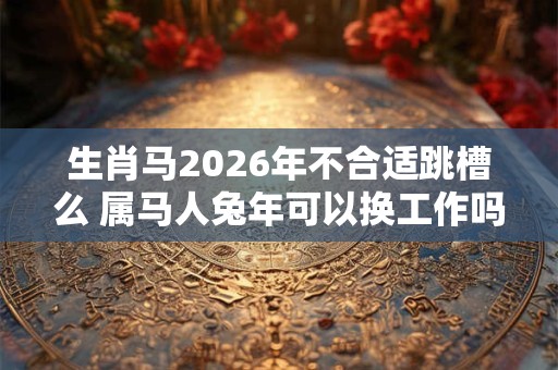生肖马2026年不合适跳槽么 属马人兔年可以换工作吗