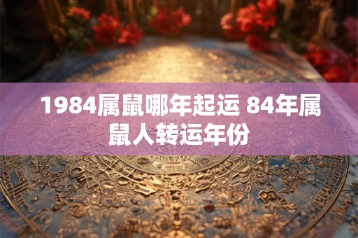 1984属鼠哪年起运 84年属鼠人转运年份