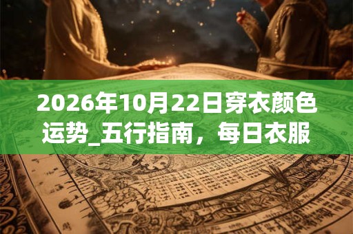 2026年10月22日穿衣颜色运势_五行指南，每日衣服颜色幸运色