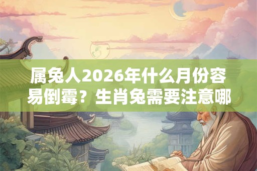 属兔人2026年什么月份容易倒霉？生肖兔需要注意哪些方面
