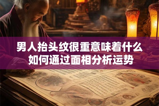 男人抬头纹很重意味着什么 如何通过面相分析运势