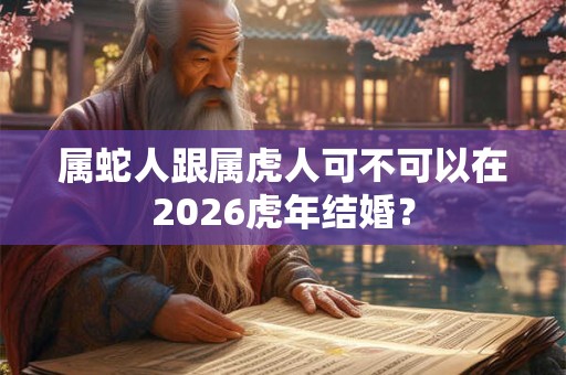 属蛇人跟属虎人可不可以在2026虎年结婚？