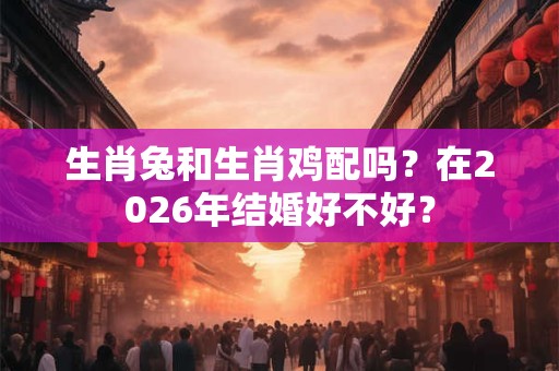生肖兔和生肖鸡配吗？在2026年结婚好不好？
