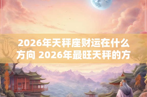 2026年天秤座财运在什么方向 2026年最旺天秤的方位查询