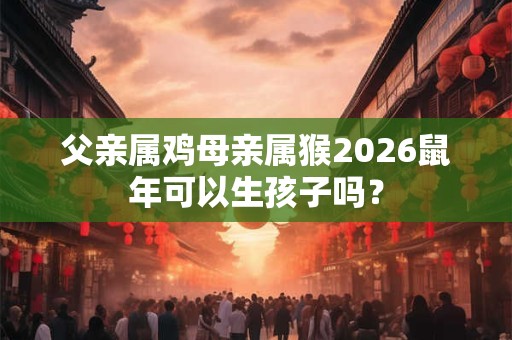 父亲属鸡母亲属猴2026鼠年可以生孩子吗？