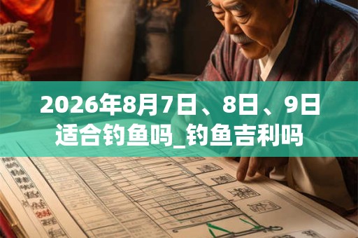 2026年8月7日、8日、9日适合钓鱼吗_钓鱼吉利吗