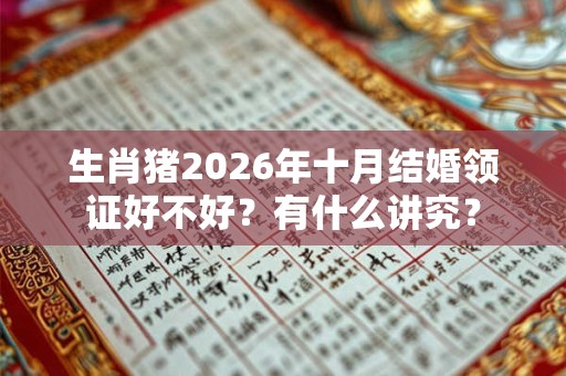 生肖猪2026年十月结婚领证好不好？有什么讲究？