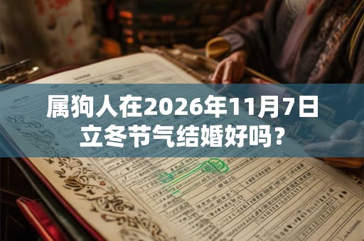 属狗人在2026年11月7日立冬节气结婚好吗？