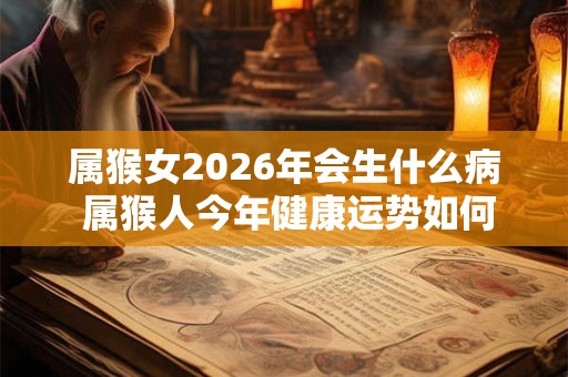 属猴女2026年会生什么病 属猴人今年健康运势如何