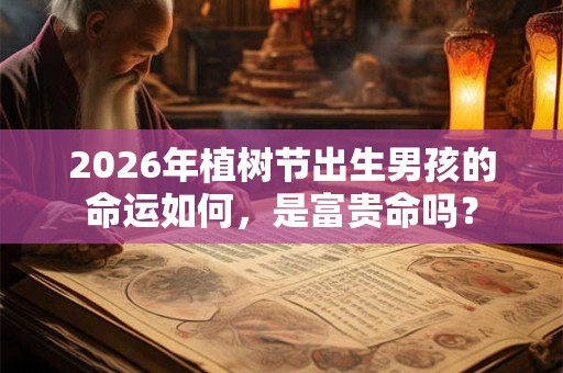 2026年植树节出生男孩的命运如何，是富贵命吗？