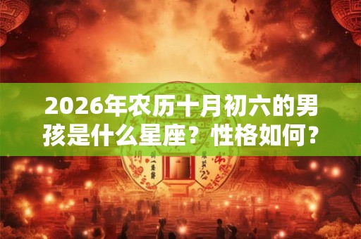2026年农历十月初六的男孩是什么星座？性格如何？