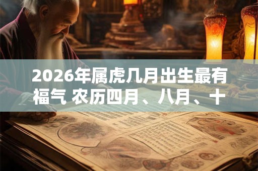 2026年属虎几月出生最有福气 农历四月、八月、十月