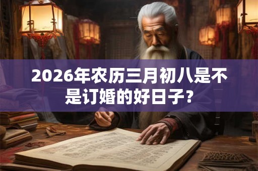 2026年农历三月初八是不是订婚的好日子？