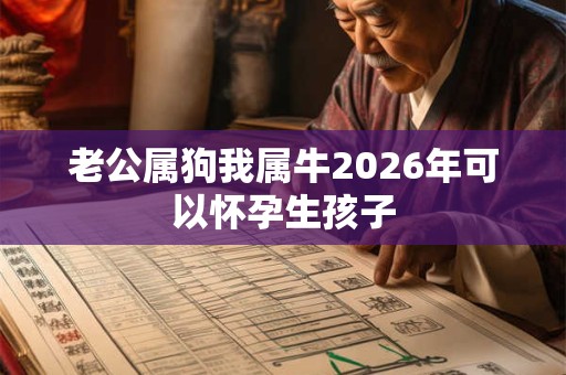 老公属狗我属牛2026年可以怀孕生孩子