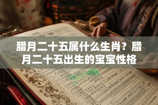 腊月二十五属什么生肖？腊月二十五出生的宝宝性格