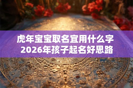 虎年宝宝取名宜用什么字 2026年孩子起名好思路